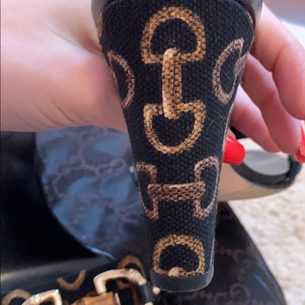 SOLD Auth Gucci Black Horsebit heels Sz 8.5 - Picture 5 of 13